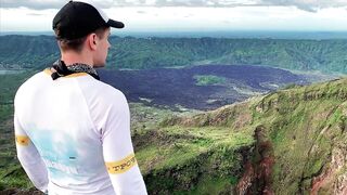 Рыбалка в кратере вулкана Батур необычная рыбалка на Бали с видом на Агунг