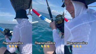 Ловля тунца на Бали морская рыбалка в Индийском океане и мощные рывки рыбы