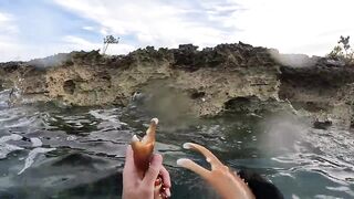 Большие крабы голыми руками продолжаем поиск собственного необитаемого острова