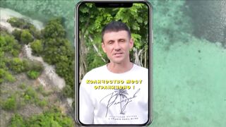 Ловля больших крабов руками в поисках необитаемого острова среди лагун и рифов