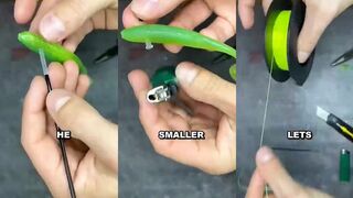 Этот парень покупает самую лучшую наживку для рыбалки и сразу проверяет её в деле на пруду