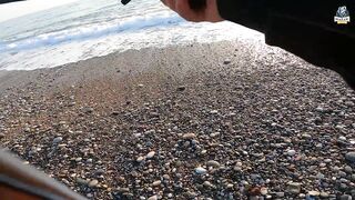 Yazılı orkinos у берега здесь утром и вечером тунец играет в прибрежных волнах