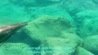 Окурджалар, остров и окрестности подводный дайвинг и разведка местной рыбы