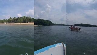 Бентота Шри-Ланка ростовчане на лодке в океанскую рыбалку и обратно