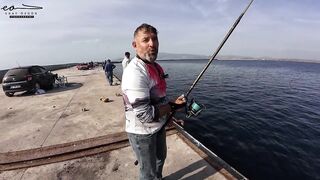 Çandarlı Limanı: экшеновый морской выход lambuka sinarit меркан и чепура в одном улове