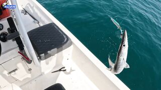 Морская рыбалка на юге Катара семейный выезд на катере по заливу