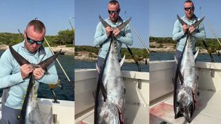 Морская рыбалка в Турции, побережье Измира и первые поклёвки у каменного волнореза