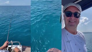 Морская рыбалка в Геленджике троллингом по пеламиде вдоль берега Чёрного моря