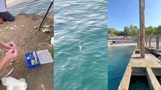 Рыбалка в Чёрном море: пирсы камни и первая ставрида у берега