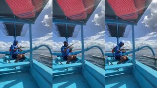 Угадайте какую рыбу мы поймали в Sanur Bali береговая рыбалка с местными и море улыбок