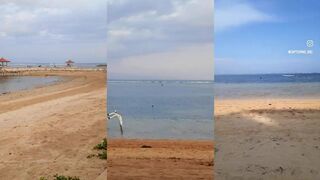 Sanur Beach Bali тихая гавань балийские рыбацкие лодки и зеркальная гладь моря