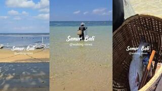 Большой улов и ещё больше улыбка жизнь рыбака из Sanur на Бали от рассвета до заката