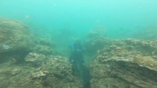 Подводная охота у Sanur морская рыбалка и дайвинг с ружьём по рифовой рыбе