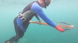 Подводная охота у Sanur морская рыбалка и дайвинг с ружьём по рифовой рыбе