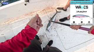 Рыбалка на юге Катара лодка пустыня и Персидский залив когда вокруг только море и песок