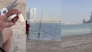 Al Khan лучший спот для ловли milkfish в ОАЭ тихая рыбалка у дамбы