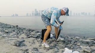 Эмираты - морская рыбалка в ОАЭ с берега трофейные хищники и жаркий песок