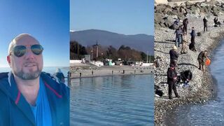 Сириус Сочи морская рыбалка с пирса спорт море и бриз Чёрного моря зимой