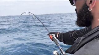 GT Sri Lanka: морская рыбалка на гигантского тревалли у скалистого берега