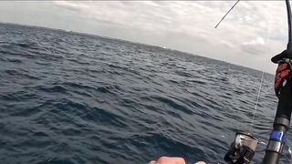 GT Sri Lanka: морская рыбалка на гигантского тревалли у скалистого берега