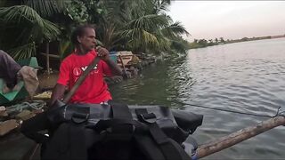 GT Sri Lanka: морская рыбалка на гигантского тревалли у скалистого берега