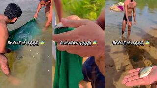 Поймаем рыбу вместе простая береговая рыбалка на тропическом острове с ярким закатным небом