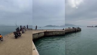 Утренняя рыбалка в Нячанге Вьетнам рассвет на море горячий кофе и первые поклёвки