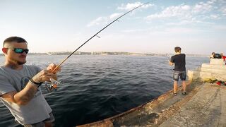 Крымский rockfishing в Севастополе 2016 береговая рыбалка по хищнику у прибрежных скал