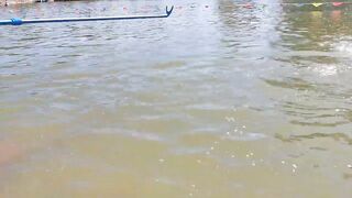 82 килограмма карпа в пекинском пруду трофейная рыбалка и проверка снастей на прочность