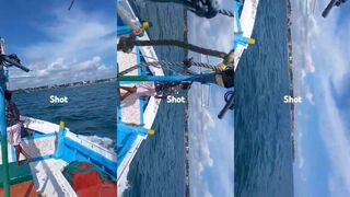 Hikkaduwa Sri Lanka простая морская рыбалка у берега Galle и выезды в океан