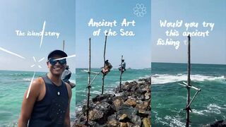 Stilt fishing на Шри-Ланке исчезающее культурное наследие и символ морской рыбалки острова