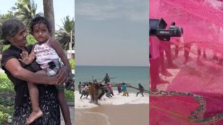 Жизнь рыбака на пляже Хиккадува лодки сети и каждое утро новая встреча с океаном