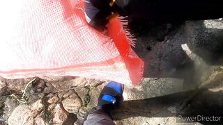 Mirbat Salalah Oman уборка берега после утреннего выхода на воду