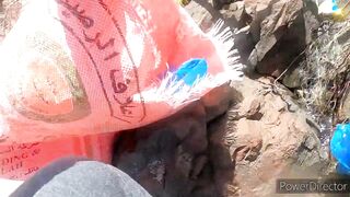 Mirbat Salalah Oman уборка берега после утреннего выхода на воду