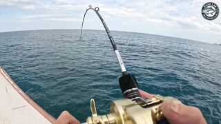 Diamond trevally рвёт снасть - джиг с тайской лодки у побережья Khao Lak Thailand