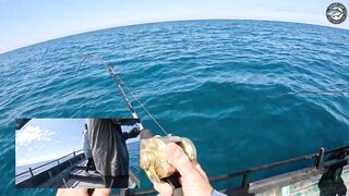 GT и queenfish атакуют приманки целый день морской рыбалки у побережья Khao Lak Thailand