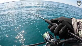 GT и queenfish атакуют приманки целый день морской рыбалки у побережья Khao Lak Thailand