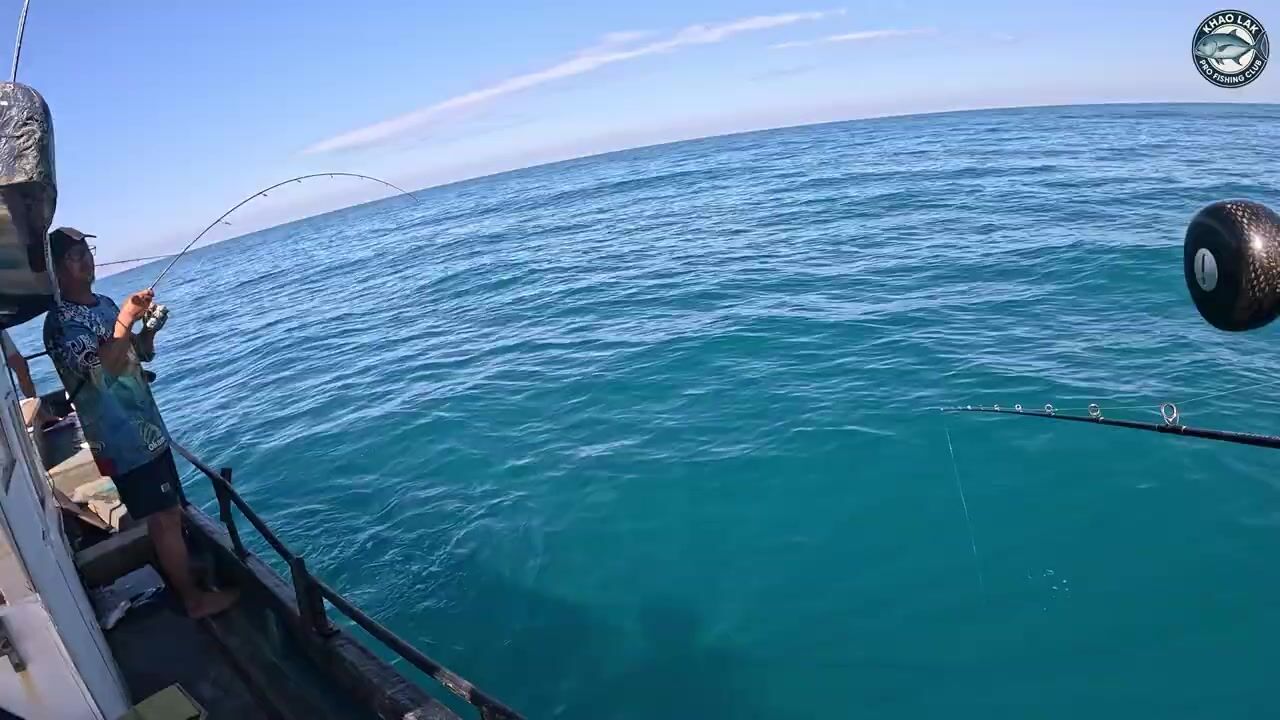 GT, queenfish и жадный выход - рыбалка на Као Лаке по верхней воде