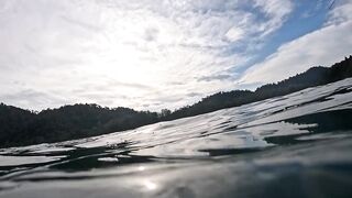 Рыболовные районы у Khao Lak вид с дрона на охотничьи места и тропическое побережье Таиланда