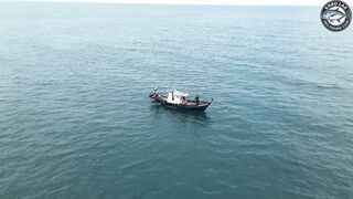 Рыболовные районы у Khao Lak вид с дрона на охотничьи места и тропическое побережье Таиланда