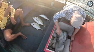 Отличный день на Андаманском море морская рыбалка в Таиланде с гостями из UK и France