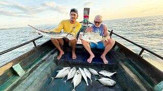 Отличный день на Андаманском море морская рыбалка в Таиланде с гостями из UK и France