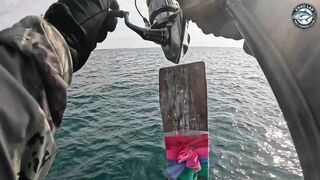 Большая queenfish на поппер - выматывает шнур в ноль у побережья Khao Lak Thailand