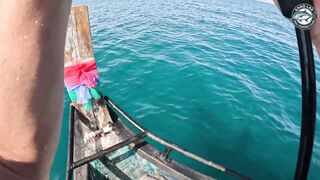 Безумный лайт крупная queenfish на джиг морская рыбалка на побережье Khao Lak в Таиланде