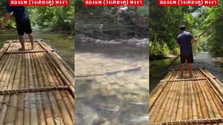 Khao Lak (Као Лак) ล่องแพ วังเคียงคู่ и тихая река в Пхангнга