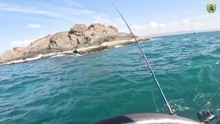 морская рыбалка в Mũi Né у берега в тихую погоду и улов на ужин