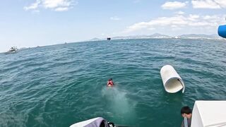 Хайнань морской круиз на яхте 2024 гидроцикл и удочки в одном дне