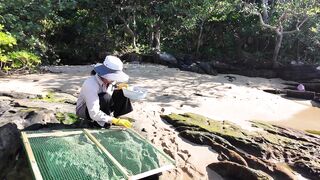 Остров Фукуок жизнь на острове, рыбацкие лодки полные уловы и рыба сушится на солнце