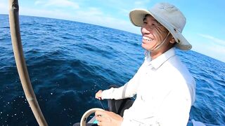 Ngày đầu ra khơi на đảo Phú Quý 2025 - морская рыбалка на Phú Quý. Что за монстр?