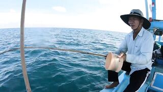 Ngày đầu ra khơi на đảo Phú Quý 2025 - морская рыбалка на Phú Quý. Что за монстр?